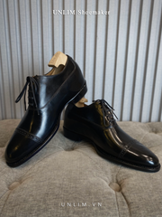 Giày Oxford Đen Đế Xanh