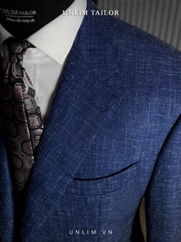 Blazer Xanh Hoạ Tiết Xước