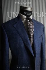 Blazer Xanh Hoạ Tiết Xước