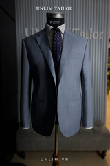 Blazer Xám Xanh Vân Xước