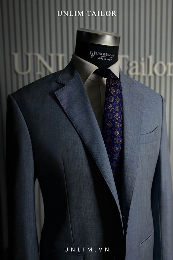 Blazer Xám Xanh Vân Xước