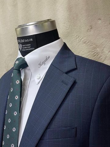 Suit Xanh Tối Hoạ Tiết Prince Of Wales