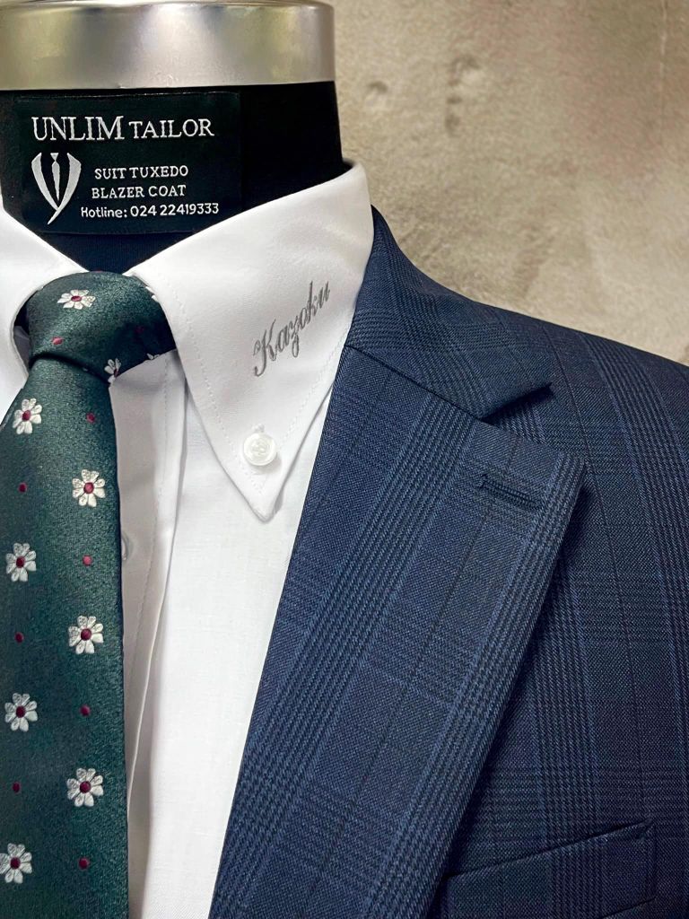 Suit Xanh Tối Hoạ Tiết Prince Of Wales