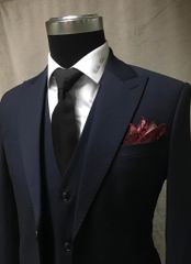 Suit 3 Mảnh Xanh Tối