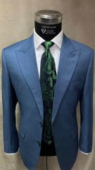 Suit Xanh Cổ Nhọn