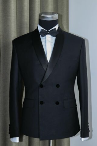 Tuxedo Đen 2 Hàng Khuy