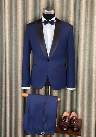 Tuxedo Navy Cổ Sam
