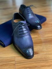 Giày Oxford Blueberry Da Bò Ý