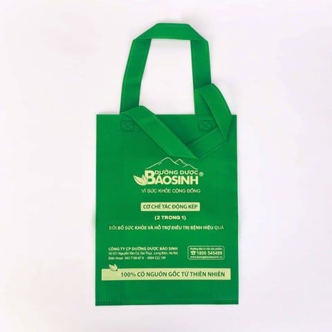  Green Handle Non-Woven Bag 