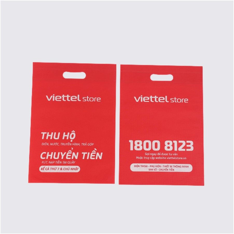  Túi vải không dệt dán nhiệt đột quai ViettelStore 