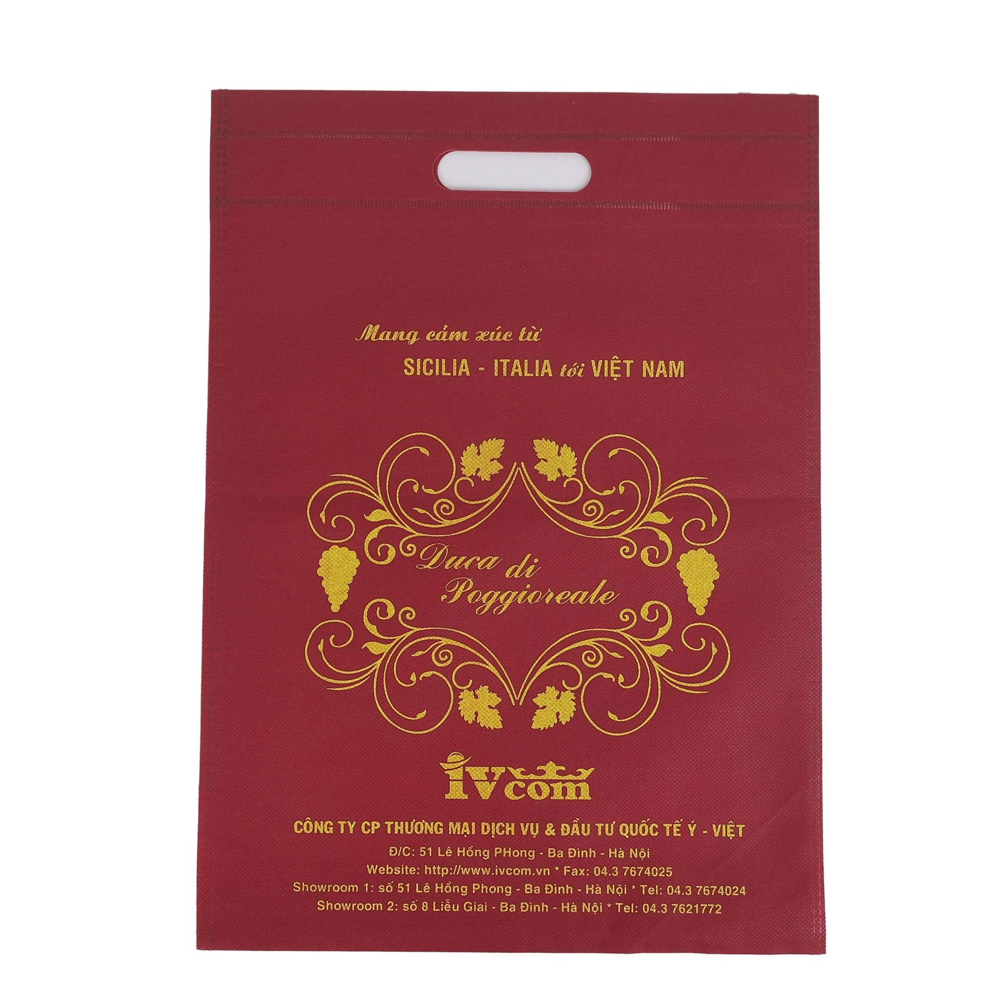  Túi vải không dệt dán nhiệt đột quai IVcom 