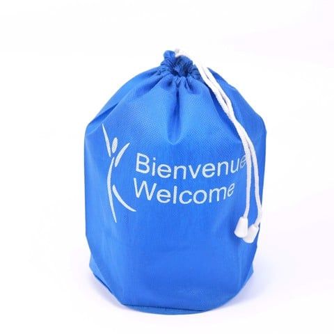  Blue Drawstring Non-Woven Bag 