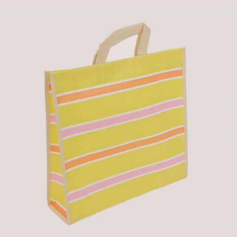  Túi vải không dệt ghép màng sọc vàng cam 