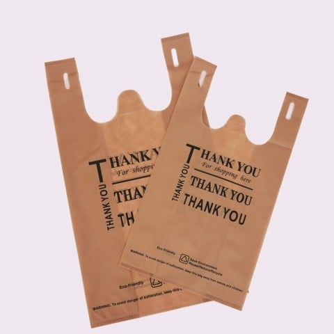  Brown T-Shirt Non-Woven Bag 