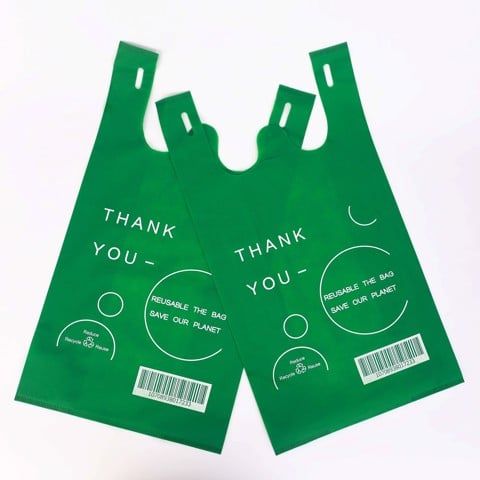  Green T-Shirt Non-Woven Bag 