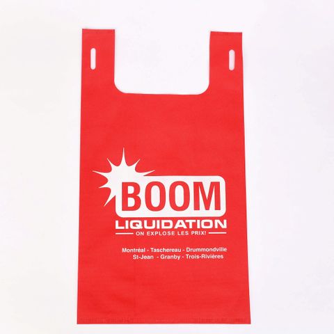  Túi vải không dệt T-shirt Bloom đỏ 