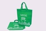  Green Capital Non-Woven Bag With Boat-Shaped Bottom 