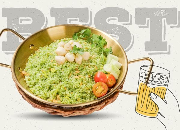  Cơm Rang Sò Điệp Xanh 