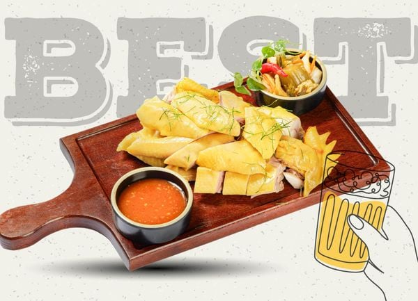  Gà Vườn Ủ Muối Hoa Tiêu (1/2 con) 