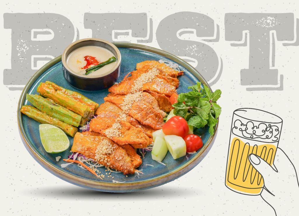  Nầm Heo Nướng Chao 