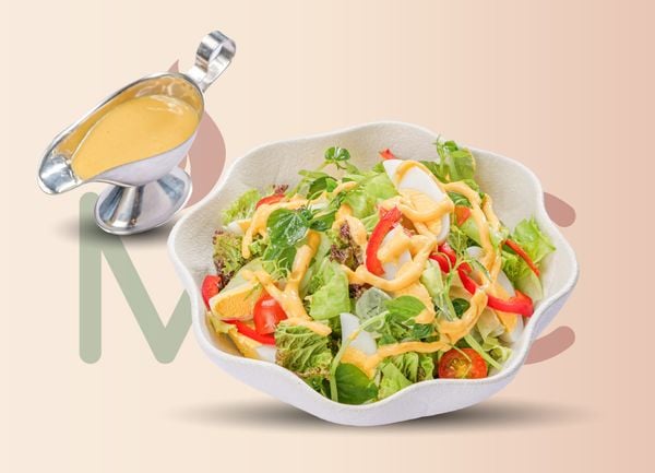  Salad Trứng Sốt Cay 