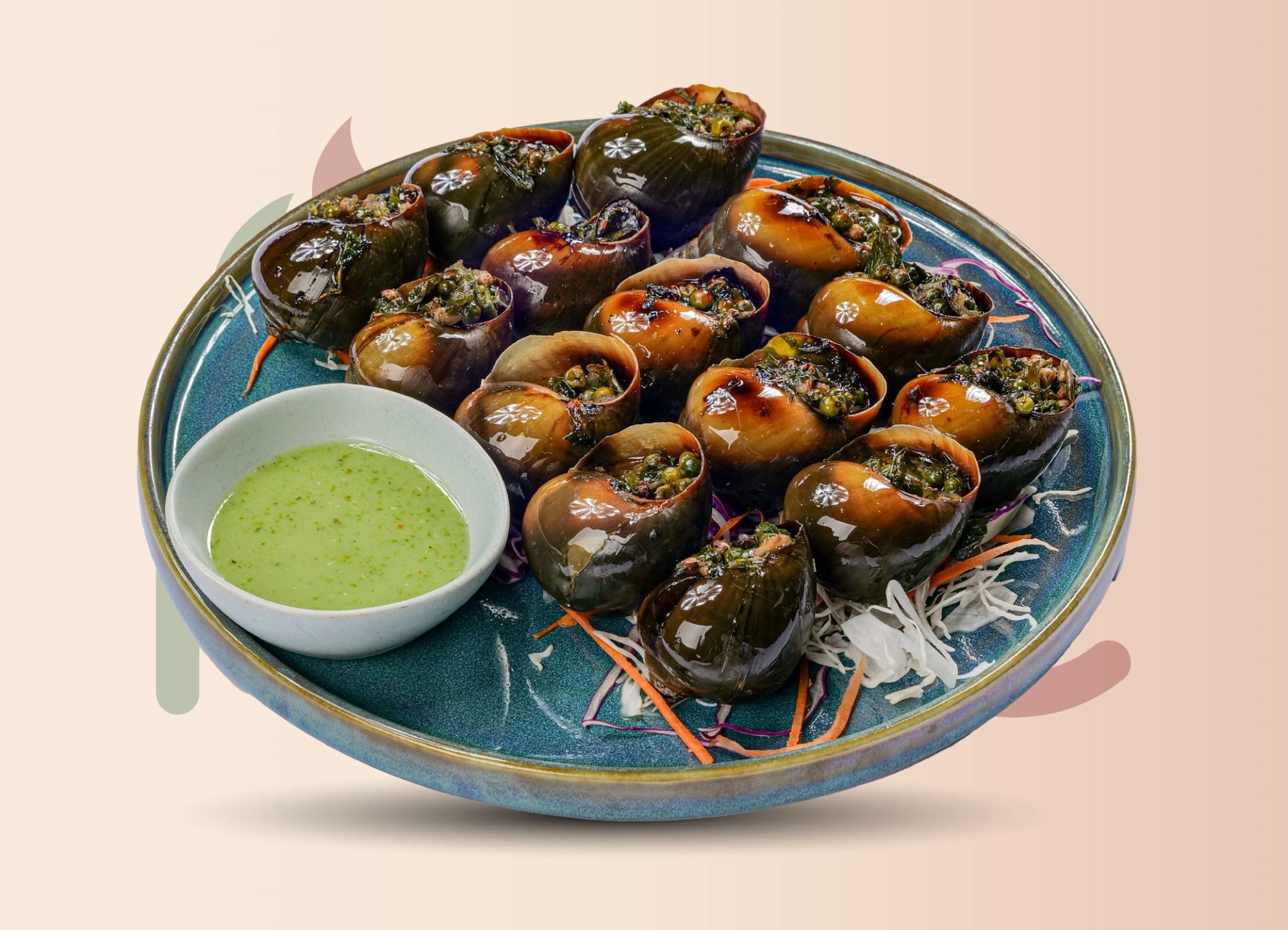  Ốc Nướng Tiêu Xanh 