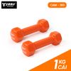  Tạ Tay gang đặc bọc cao su Yasu tập gym, Yoga Pilates (1 cái) 