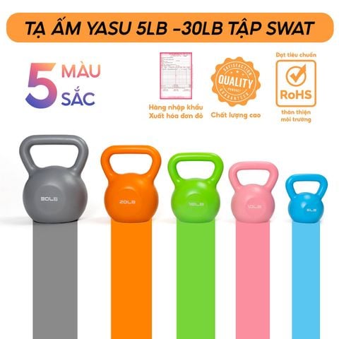 Tạ Bình vôi,Tạ Ấm,Tạ Quai Xách, Tạ Chuông Tập Gym Cho Nữ Tập Mông Chân đùi