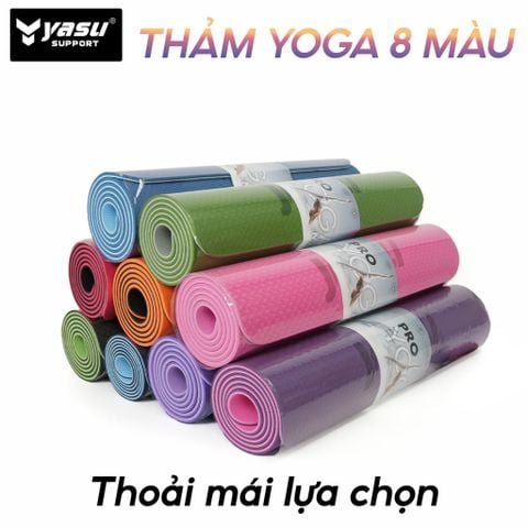 Thảm Yoga Định Tuyến 2 lớp cao cấp YASU 6-8mm sản xuất theo tiêu chuẩn châu âu