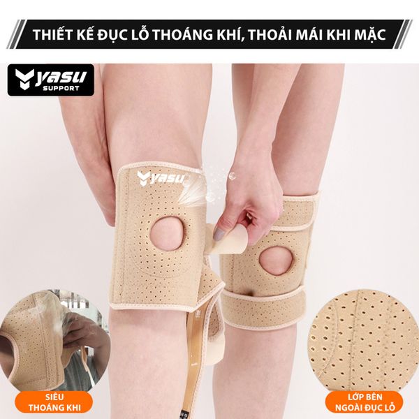  Bó gối dán có đệm 4 lò xo trợ lực Yasu 7912 (1 Chiếc) 