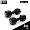  Tạ Tay gang đặc bọc cao su Yasu tập gym, Yoga Pilates (1 cái) 