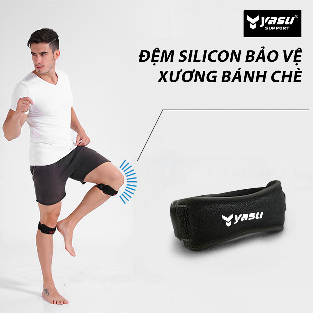 Đai bảo vệ khớp gối đơn có silicon chống trượt Yasu 7920
