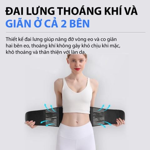 Đai lưng hỗ trợ cột sống, định hình lưng tập gym cao cấp Yasu 7892