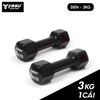  Tạ Tay gang đặc bọc cao su Yasu tập gym, Yoga Pilates (1 cái) 