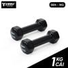  Tạ Tay gang đặc bọc cao su Yasu tập gym, Yoga Pilates (1 cái) 