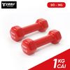  Tạ Tay gang đặc bọc cao su Yasu tập gym, Yoga Pilates (1 cái) 