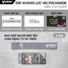  Dây kháng lực vải bản nhỏ miniband YASU 3609 chất liệu co dãn Polyamide, Alestane 