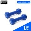  Tạ Tay gang đặc bọc cao su Yasu tập gym, Yoga Pilates (1 cái) 