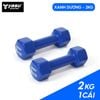  Tạ Tay gang đặc bọc cao su Yasu tập gym, Yoga Pilates (1 cái) 
