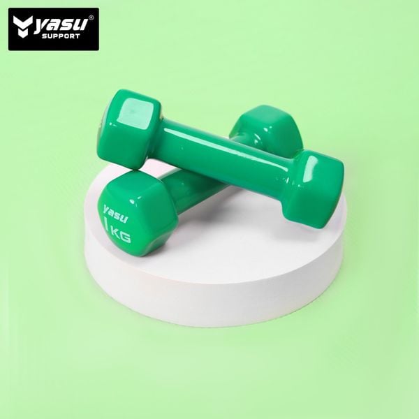  Tạ Tay gang đặc bọc cao su Yasu tập gym, Yoga Pilates (1 cái) 