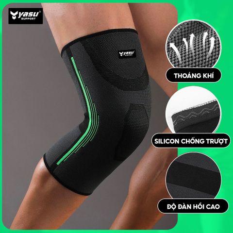 Băng gối bóng đá,chạy bộ vải dệt kim 3D cao cấp YASU 7718B (1 chiếc)