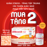 MUA 2 TẶNG 2 B Record Plus đạm uống giảm nhanh STRESS căng thẳng, mệt mỏi, cải thiện giấc ngủ