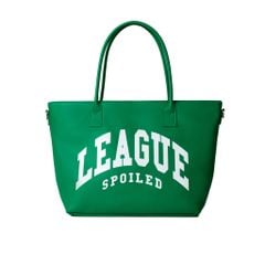 SPOILED | League Maxi Leather Tote Bag / GREEN