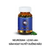  Viên Sâm Hoạt Huyết Dưỡng Não - NEUROSAM - Hỗ Trợ Hoạt Huyết Dưỡng Não - SSAVIGROUP - Lọ 60 viên 
