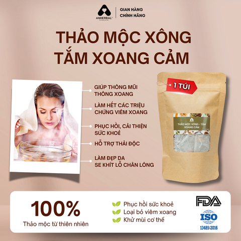 Thảo mộc Xông Tắm Xoang Cảm (Túi 1 lần)