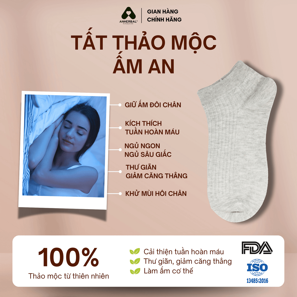 Combo Chân Ấm ngủ ngon, cải thiện giấc ngủ, ngủ sâu