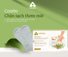 Combo chân sạch thơm mát cho người bị hôi chân, nứt nẻ da chân