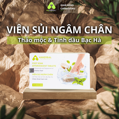 Viên sủi ngâm chân Thảo mộc và Tinh dầu Bạc Hà