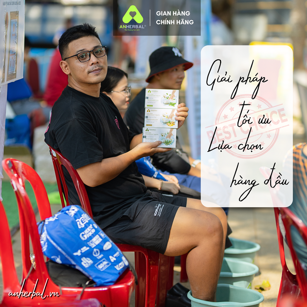 Viên sủi ngâm chân Thảo mộc và Tinh dầu Gừng