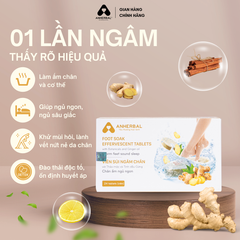 Viên sủi ngâm chân Thảo mộc và Tinh dầu Gừng